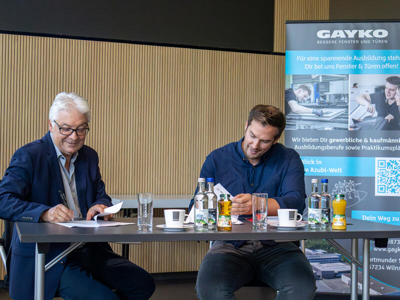 Vertragsverlängerung Sportfreunde Siegen und Gayko im GAYKO Zentrum Wilnsdorf