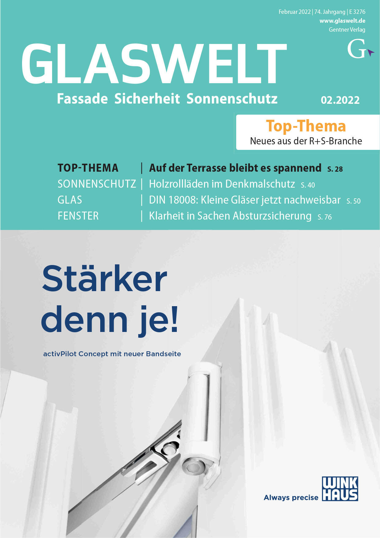 Titelseite GLASWELT